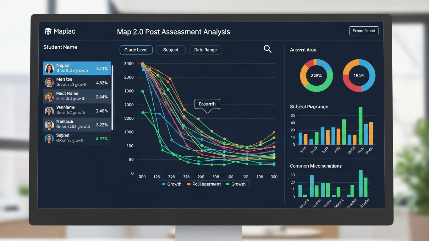 Analyzing Map 2.0 Post Assessment Answers for Student Growth