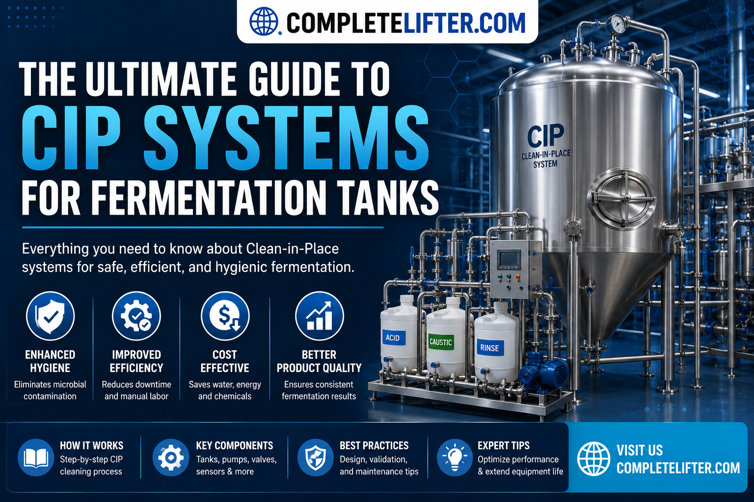 The Ultimate Guide to CIP Systems for Fermentation Tanks